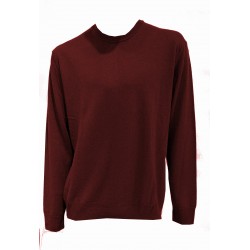 Ragno men's wool blend long sleeves crew neck sweater