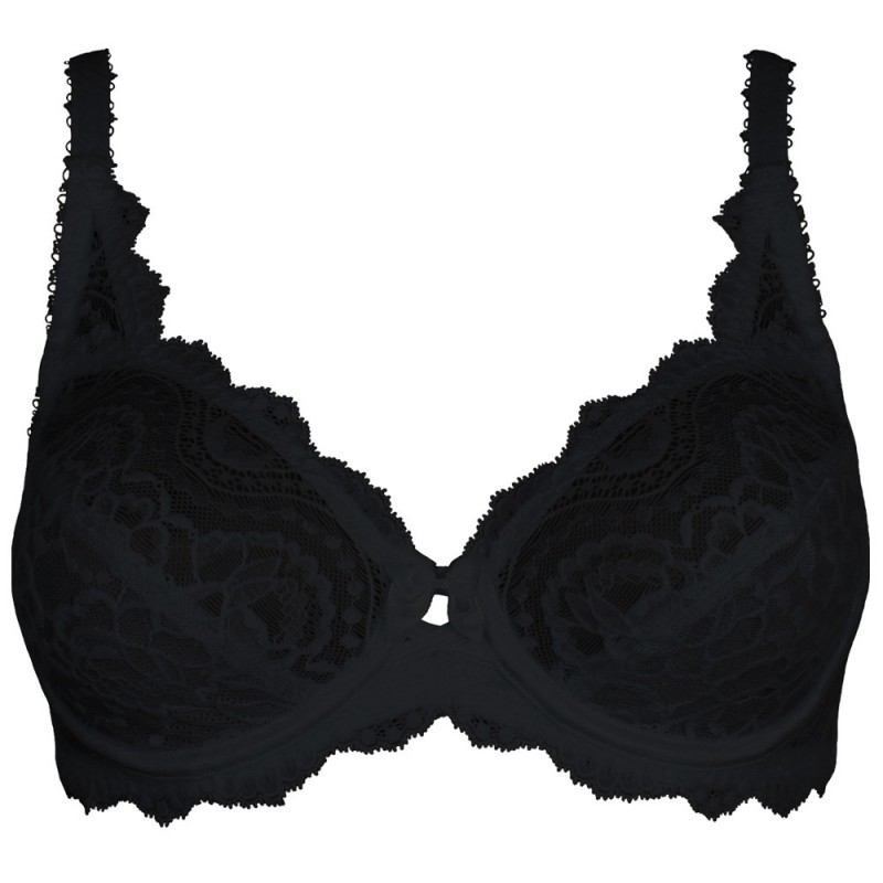 PLAYTEX FLOWER ELEGANCE Black - Free delivery  Spartoo UK ! - Underwear  Underwire bras Women £ 33.99
